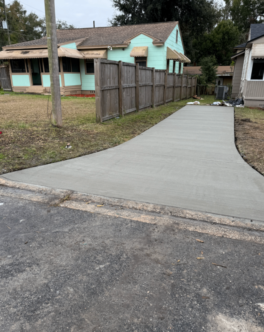 Concrete slab pour in Jacksonville, FL